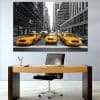 תמונת קנבס - מוניות ניו יורק למשרד ולעיצוב הבית, לחדרי שינה או למטבח