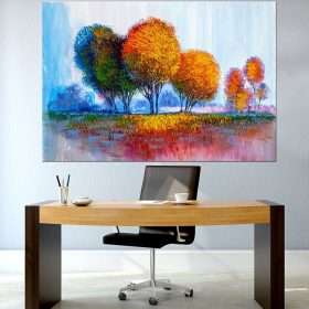 תמונת קנבס - יער הצבעים למשרד ולעיצוב הבית, לחדרי שינה או למטבח