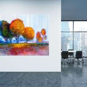 תמונת קנבס - יער הצבעים למשרד ולעיצוב הבית, לחדרי שינה או למטבח