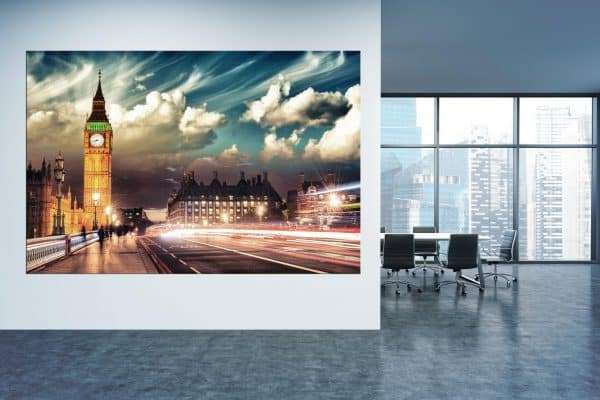 תמונת קנבס - לונדון בין הערביים למשרדלעיצוב הבית, לחדרי שינה או למטבח