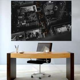 תמונת קנבס - ניו יורק שחור לבן למשרד ולעיצוב הבית, לחדרי שינה או למטבח