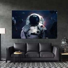 תמונת קנבס לסלון אסטרונאוט לעיצוב הבית ולחדרי שינה או למטבח