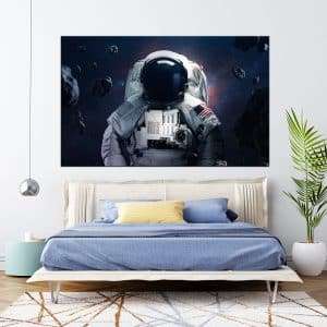 תמונת קנבס לסלון אסטרונאוט לעיצוב הבית ולחדרי שינה או למטבח