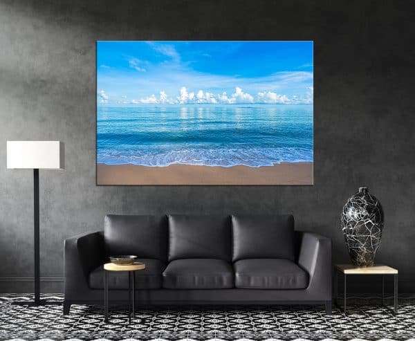 תמונת קנבס לסלון לעיצוב הבית חוף הים