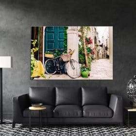 תמונת קנבס אופניים איטלקיים לסלון לעיצוב הבית