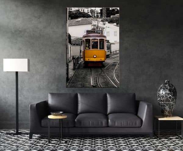 תמונת קנבס החשמלית של ליסבון לסלון לעיצוב הבית