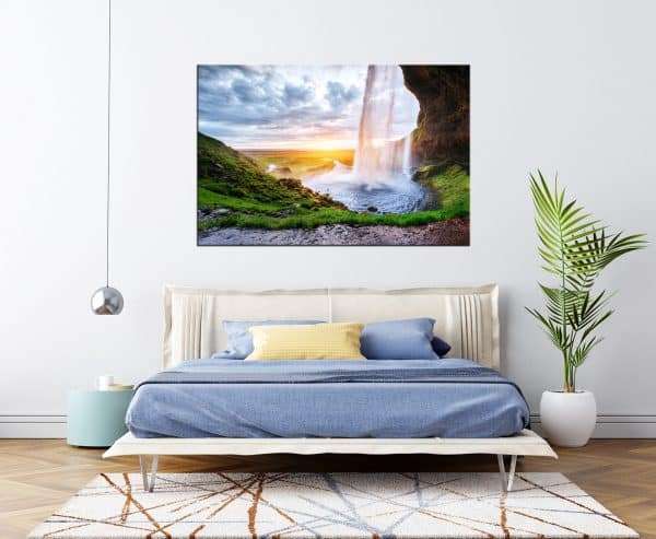 תמונת קנבס המפל האיסלנדי 2 לסלון לעיצוב הבית