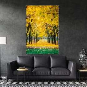 תמונת קנבס - הפארק הצהוב לסלון לעיצוב הבית
