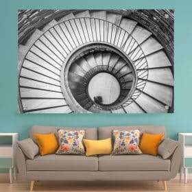 תמונת זכוכית - מדרגות אומנותיות לעיצוב הבית על קיר בסלון