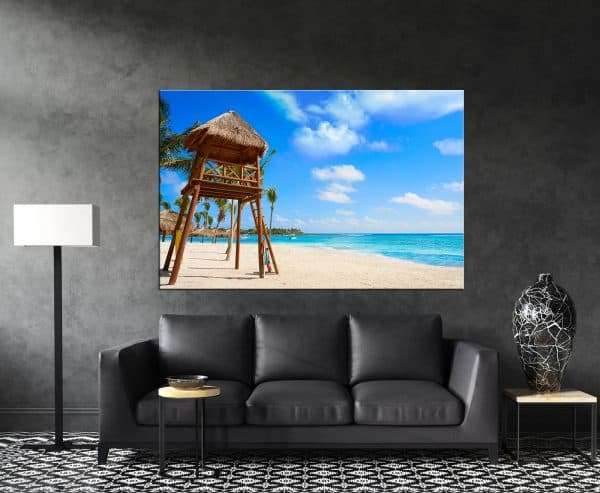 תמונת קנבס חוף אקומל בריביירה מאיה לסלון לעיצוב הבית