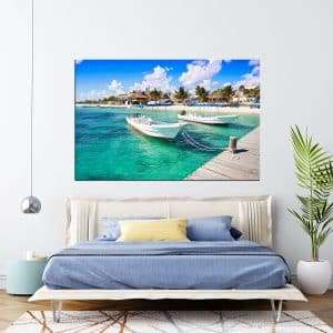 תמונת קנבס חוף פוארטו מורלוס לסלון לעיצוב הבית
