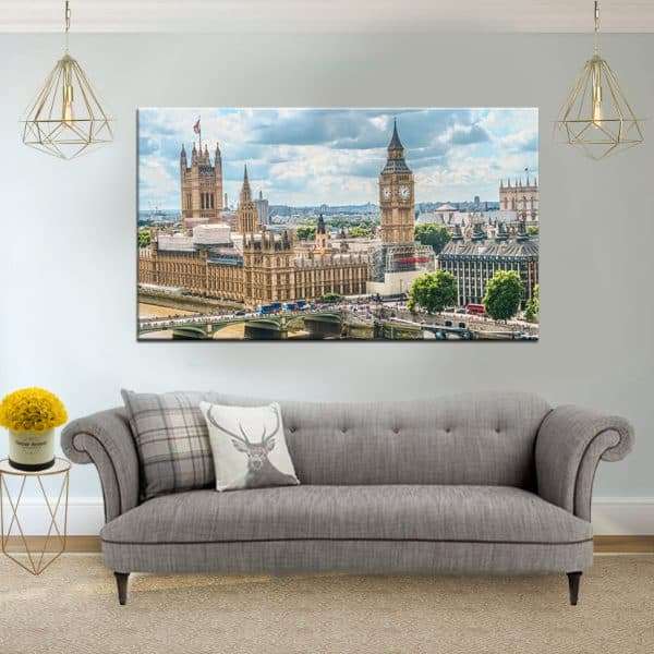 תמונת קנבס ממלכת לונדון לסלון לעיצוב הבית