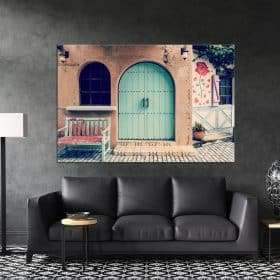 תמונת קנבס שער וינטג לסלון לעיצוב הבית