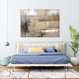 תמונת קנבס אבסטרקט אומנותי צבעי אדמה לסלון לעיצוב הבית