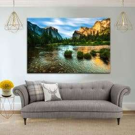 תמונת קנבס אגמון הטבע לסלון לעיצוב הבית