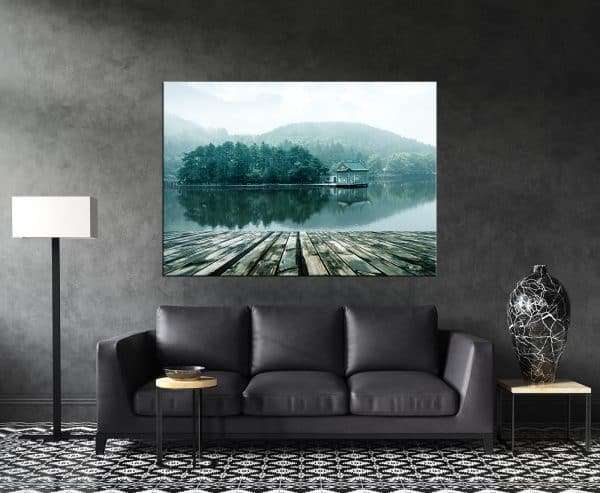 תמונת קנבס האגם האלפיני לסלון לעיצוב הבית