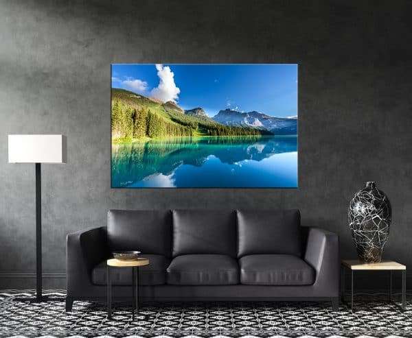 תמונת קנבס האגם המבריק לסלון לעיצוב הבית