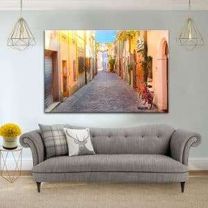 תמונת קנבס הסמטה האיטלקית לסלון לעיצוב הבית