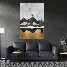 תמונת קנבס גבעת האיילים לסלון לעיצוב הבית