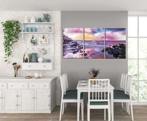 תמונות קנבס חוף הסגול לסלון לעיצוב הבית, לחדרי שינה או למטבח