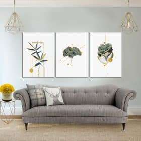 תמונת קנבס צמחים מינימליסטים לסלון לעיצוב הבית
