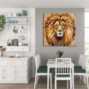 תמונת קנבס אריה אפריקאי לסלון לעיצוב הבית