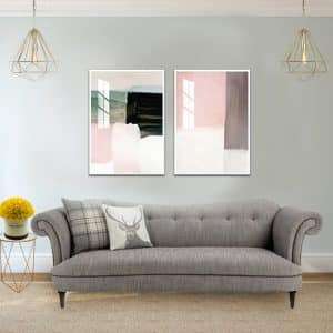 סט תמונות צבעי פודרה לסלון לעיצוב הבית