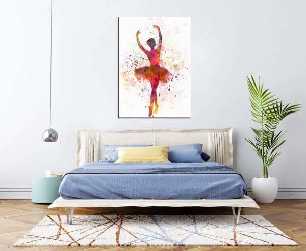 תמונת קנבס רקדנית אבסטרקט לסלון לעיצוב הבית