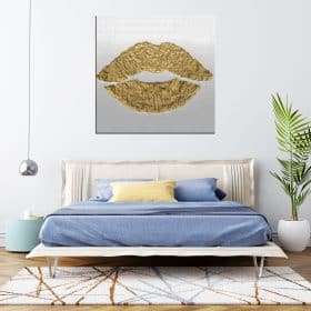 תמונת קנבס שפתיים יוקרתיות לסלון לעיצוב הבית