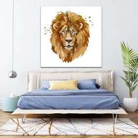 תמונת קנבס אריה מופשט לסלון לעיצוב הבית