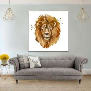 תמונת קנבס אריה מופשט לסלון לעיצוב הבית
