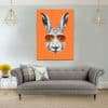 תמונת קנבס ארנב בחופשה לסלון לעיצוב הבית