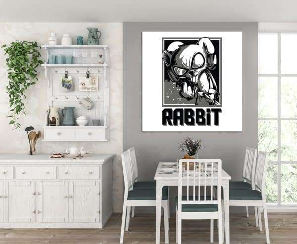 תמונת קנבס הארנב השובב לסלון לעיצוב הבית