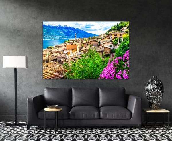 תמונת קנבס כפר איטלקי לסלון לעיצוב הבית