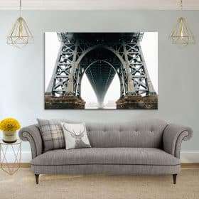 תמונת קנבס מתחת לגשר ברוקלין לסלון לעיצוב הבית