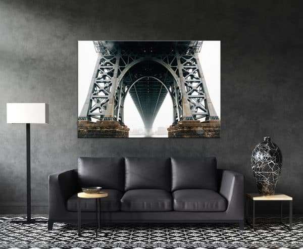 תמונת קנבס מתחת לגשר ברוקלין לסלון לעיצוב הבית