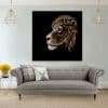 תמונת קנבס פרופיל האריה לסלון לעיצוב הבית