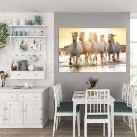 תמונת קנבס שקיעת הסוסים לסלון לעיצוב הבית