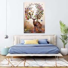 תמונת קנבס אייליי הפריחה לסלון לעיצוב הבית