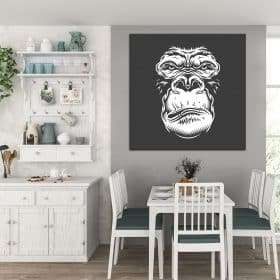 תמונת קנבס הקוף הזועם לסלון לעיצוב הבית