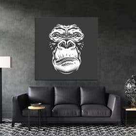 תמונת קנבס הקוף הזועם לסלון לעיצוב הבית