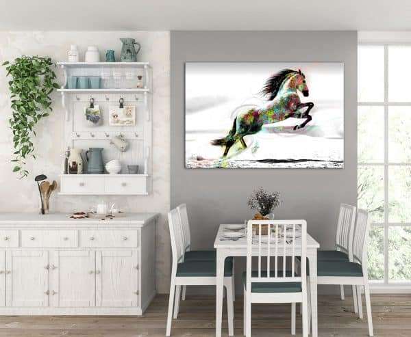 תמונת קנבס סוס סטייל לסלון לעיצוב הבית