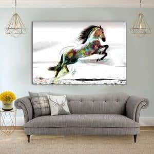 תמונת קנבס סוס סטייל לסלון לעיצוב הבית