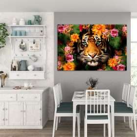 תמונת קנבס פרח הנמר לסלון לעיצוב הבית