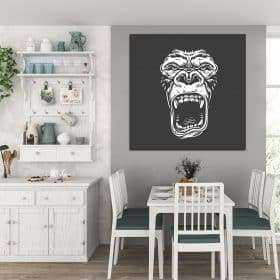 תמונת קנבס צעקת הקוף לסלון לעיצוב הבית