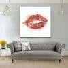 תמונת קנבס שפתיים רוז לסלון לעיצוב הבית