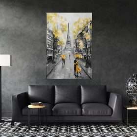 תמונת קנבס אהבה בפריז לסלון לעיצוב הבית