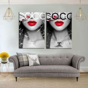 תמונת קנבס נשות קוקו שאנל לסלון לעיצוב הבית