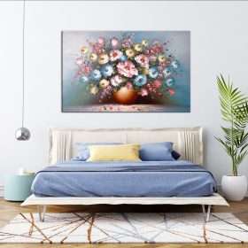 תמונת קנבס פרחי אירופה לסלון לעיצוב הבית