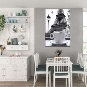 תמונת קנבס קפה פריז לסלון לעיצוב הבית